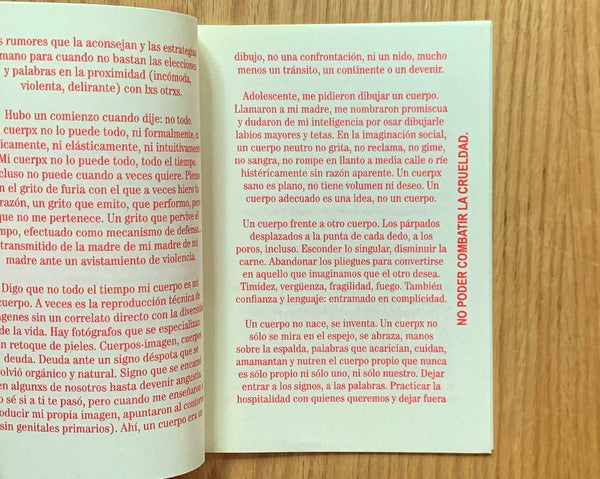 Una cuerpx propio es un cuarto propio, Sandra Sánchez