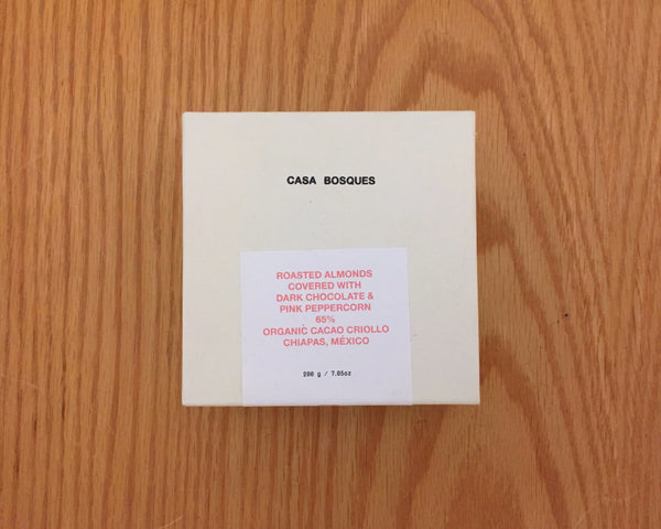 Almonds covered with chocolate