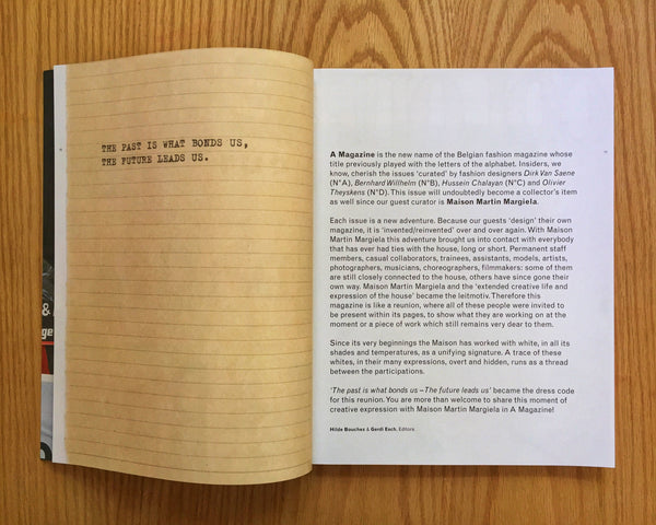 A magazine curated by Maison Martin Margiela