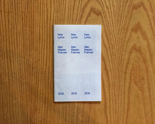 New Lyrics, Alec Mapes-Frances