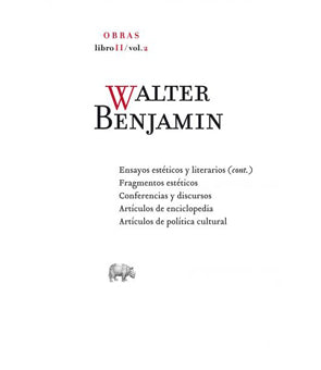 Walter Benjamin. Obras (Libro II / vol. 2)