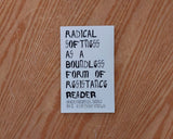 Radical Softness as a Boundless Form of Resistance Reader 6th Edition Book