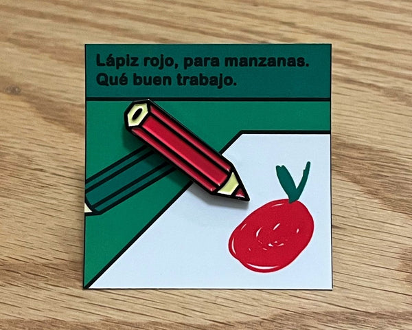 Pin Lápiz Rojo