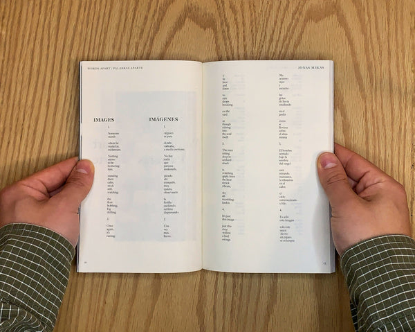 Palabras aparte y otros poemas 1967-1998, Jonas Mekas