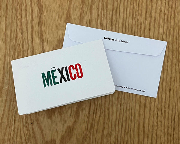 Tarjeta con sobre México