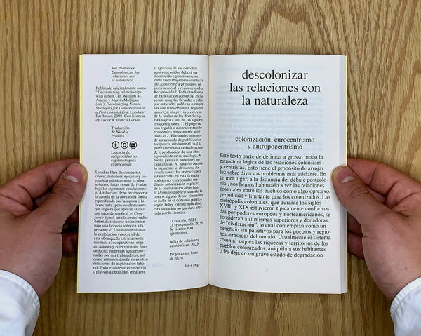 Descolonizar las relaciones con la naturaleza