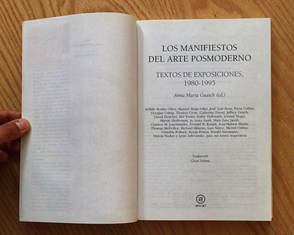 Los manifiestos del arte posmoderno. Textos de exposiciones, 1980-1995