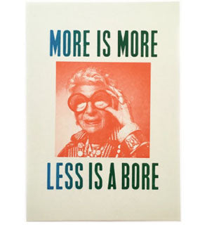 Iris Apfel- More is More
