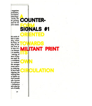 Counter Signals #1