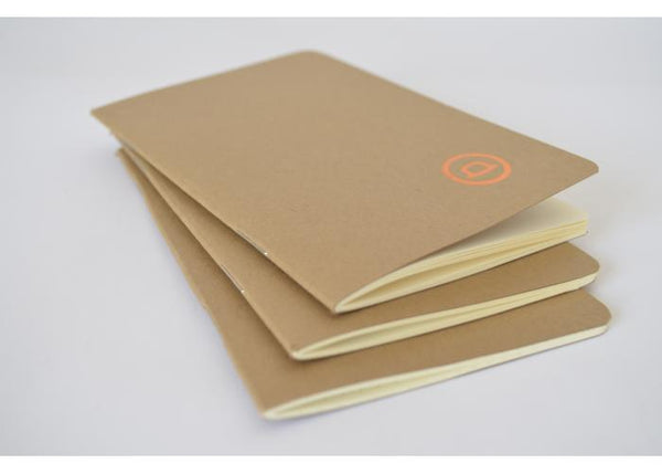 Paquete de 3 Libretas Café